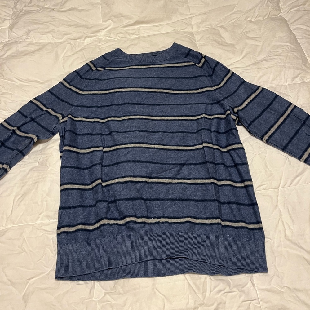 Banana Republic Cotton Crewneck Sweater Striped Men’s Large